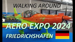 walking around Aero Expo 2024 Friedrichshafen [upl. by Dragoon]