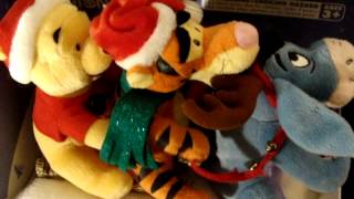 Gemmy Disney Animated Pooh Eeyore amp Tigger Christmas Sleigh Ride quotJingle Bellsquot [upl. by Paver]