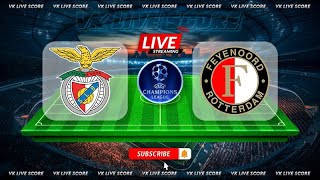 Benfica vs Feyenoord 🔴Live Match Today⚽🎬 [upl. by Ahsitniuq]