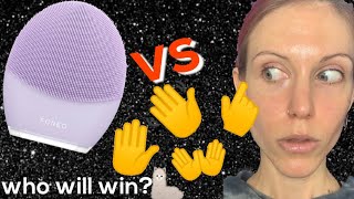 Cleansing with the Foreo Luna 3 vs HANDS 2 week comparison [upl. by Htebazileyram]