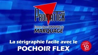 Le pochoir Flex en sérigraphie [upl. by Aralomo]