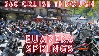 Immersive 360 Ride Through Eureka Springs during the Spring Fling Rally [upl. by Delly351]