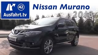 2013 Nissan Murano 25 dCi Executive schwarz  Probefahrt  Test  Fahrbericht  Review [upl. by Chafee739]