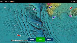 Navionics shaded relief  boat and beach fishing UK app [upl. by Hansiain]