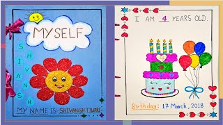 How to make booklet Booklet on Myself booklet for school projectScrapbook ideas why I am special [upl. by Pepito]