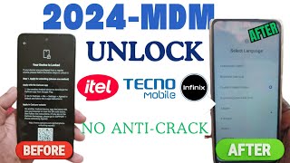 All Tecno Infinix Itel 2024 Region MDM Remove SemiPermanent [upl. by Duffy]