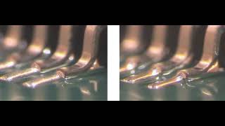 Solder Wetting of Surface Mount IC during Reflow Soldering [upl. by Cyrillus]