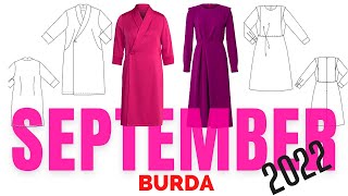 BURDA 92022 Line Drawings  Burda Style September [upl. by Luhe]