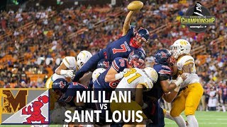 Crusaders still just too good  SL Replay  Mililani vs Saint Louis Nov 24 2018 [upl. by Atnoid128]