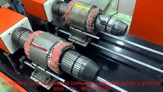 AUTOMATIC COIL AND WEDGE EXPANDING MACHINE  DOUBLE STATION [upl. by Suiravat]