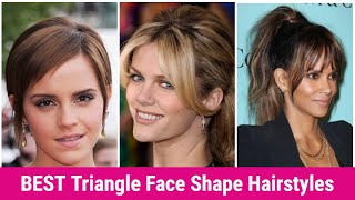 BEST Triangle Face Shape Hairstyles For Women 2024  The Best Hairstyles For Face Shape For Girls [upl. by Ylecara414]