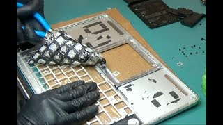 2015 Macbook Pro 15quot A1398 Keyboard Touchpad Replacement Battery Removal [upl. by Aytac492]