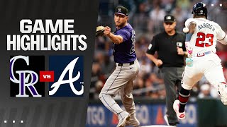 Rockies vs Braves Game Highlights 9324  MLB Highlights [upl. by Catto534]