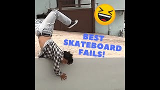 BEST EVER TikTok Skateboard Fails  2020 compilation [upl. by Nylarat]