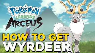 Pokemon Legends Arceus How To Get Wyrdeer How To Evolve Stantler Guide [upl. by Nauqet]