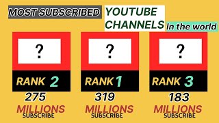 Most Subscribed YouTube Channels 2024 [upl. by Vanhook]