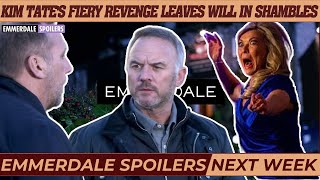 Emmerdale spoilers next week Kim Tates Fiery Revenge Leaves Will in Shambles Emmerdale [upl. by Eihctir969]