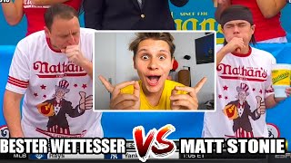 Matt Stonie vs Joey ChestnutBester Wettesser😵🤯 [upl. by Letsirk]