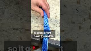 Overview of All the Steps Required to Do a Brummel Splice with a Thimble  12quot HMPE 12Strand Rope [upl. by Ainivad859]