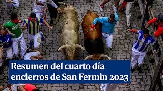 Cuarto día de encierros de San Fermin 2023 [upl. by Toffic]