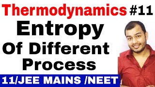 Class 11 chapter 6 Thermodynamics 11  Entropy of different process  How to find Entropy JEE MAINS [upl. by Ellohcin966]