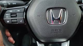 2025 Honda CRV como ajustar El volante Timon how do you ajust the steering wheel 🎡 [upl. by Silin]