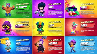 ALL 70 BRAWLER UNLOCK ANIMATIONS  Coredelius Doug amp More [upl. by Arakal448]