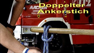 Knoten und Stiche der Feuerwehr Der doppelte Ankerstich [upl. by Hamel]