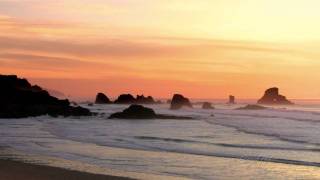 1 Hour of Relaxing Ocean Waves at Sunset HD [upl. by Minny]