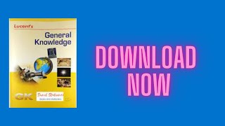 how we can download lucent general knowledge book pdf [upl. by Lletram]