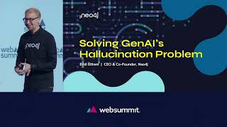 2023 Web Summit  Emil Eifrem Solving GenAIs Hallucination Problem [upl. by Mozes]