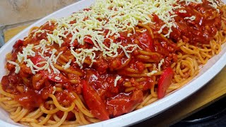 How To Cook Filipino Style Spaghetti TASTIEST Easiest and Affordable Recipe [upl. by Putnem]