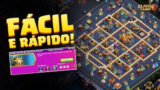 FÁCIL COMO COMPLETAR O ÚLTIMO DESAFIO DO CENTRO DE VILA 16 NO CLASH OF CLANS [upl. by Currie311]