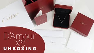 Cartier DAmour XS Necklace Unboxing [upl. by Irrol]