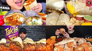 ASMR Burrito Mukbang Compilation 3  Burrito Asmr  Satisfying eating sounds [upl. by Aynod509]