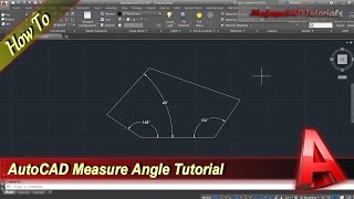 AutoCAD How To Measure Angle [upl. by Amarette]