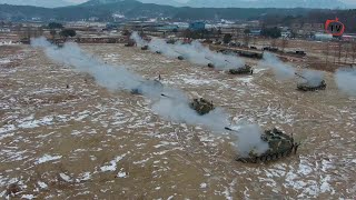 육군 3사단 백골포병여단 새해 첫 포탄사격 훈련 적 화력도발 상황 가정 대응사격 실시  육군 제공 [upl. by Gatias]