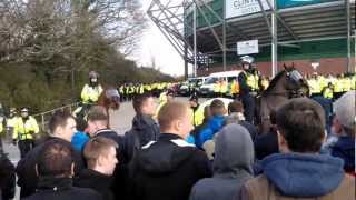 Plymouth Argyle Fans VS Exeter City Fans 3032013 [upl. by Whittemore]