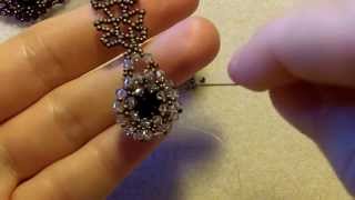 Sidonias handmade jewelry  How to bezel an 8mm Swarovski chaton [upl. by Avle543]