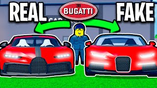 FAKE Mechanic Swaps Bugatti For Counterfeit In Roblox Car Dealership Tycoon RP [upl. by Mayhew140]