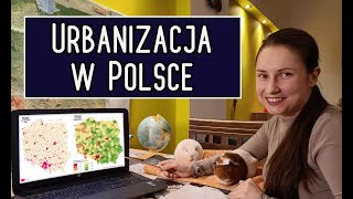 Urbanizacja w Polsce i obliczanie wskaźnika urbanizacji geografia  lekcja dla klasy 7 online [upl. by Annavaig552]