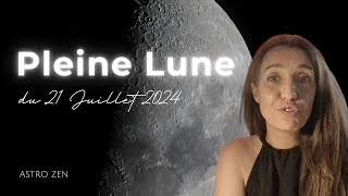 PLEINE LUNE DU 21 JUILLET 2024  CONJONCTION LUNE  PLUTON [upl. by Llarret]