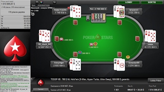 TCOOP 2017 Event 65  700 HyperTurbo 1M Cards Up  Final Table Replay  Pokerstars [upl. by Jedidiah]