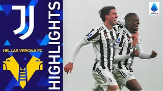 Juventus 20 Hellas Verona  Vlahovic and Zakaria strike in first Juve appearance  Serie A 202122 [upl. by Porta671]