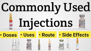 Commonly Used Injections  Common Injections and their Uses  कौन सा injection किस काम आता है [upl. by Kara-Lynn]