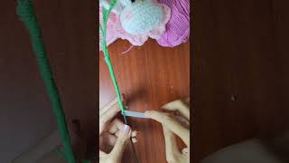 How to assemble forgetmenot flowers easycrochet crochetflower crochetidea [upl. by Euqirne]