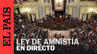 DIRECTO  Votación de la ley de amnistía en el pleno del Congreso de los Diputados  EL PAÍS [upl. by Imailiv]