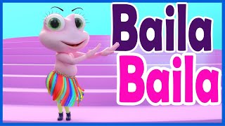 Baila Baila  Canciones Infantiles para bailar  Baila Baila con la Sapita del Baile del Sapito [upl. by Enayr]