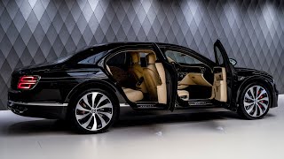 2024 Black Bentley Flying Spur V8  Fast Luxury Sedan in Detail [upl. by Neyr]