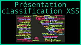 Présentation  Modèle de classification XSS [upl. by Occor]